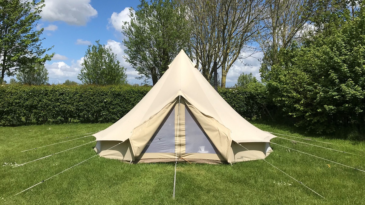 Bell tent huren camping Lauwersmeer Friesland