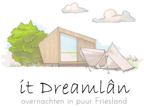 it Dreamlan logo groene natuur camping minicamping Friesland Lauwersmeer Kollum Dokkum Lauwersoog